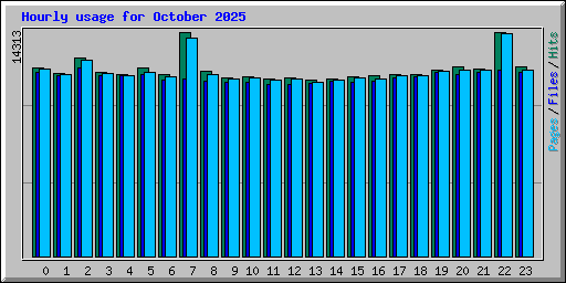 Hourly usage for October 2025